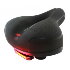 Σέλα ποδηλάτου RW5I με gel, ανατομική, LED φωτισμός, μαύρη