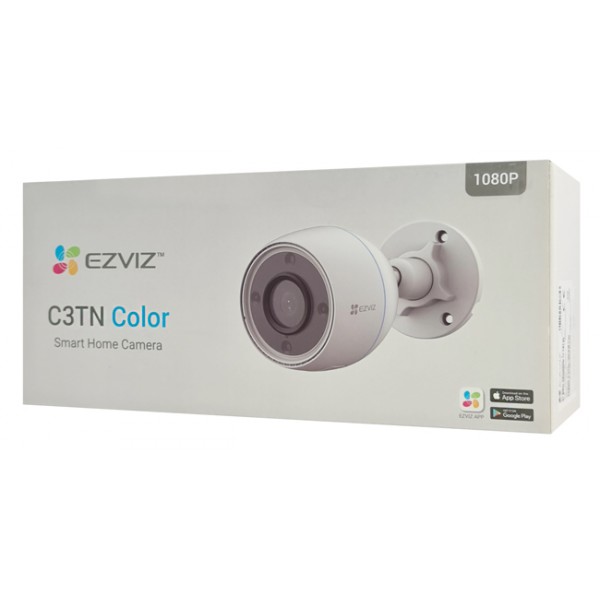 EZVIZ smart Camera C3TN, 2MP, Full HD, 2.8mm, Wi-Fi, IP67 EZVIZ smart Camera C3TN, 2MP, Full HD, 2.8mm, Wi-Fi, IP67