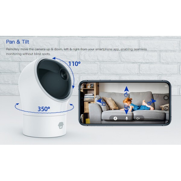 CHUANGO smart κάμερα PT-300Q, Pan & Tilt, 1080p, WiFi, motion tracking CHUANGO smart κάμερα PT-300Q, Pan & Tilt, 1080p, WiFi, motion tracking