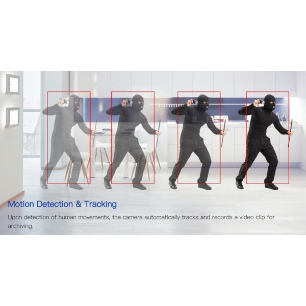 CHUANGO smart κάμερα PT-300Q, Pan & Tilt, 1080p, WiFi, motion tracking CHUANGO smart κάμερα PT-300Q, Pan & Tilt, 1080p, WiFi, motion tracking