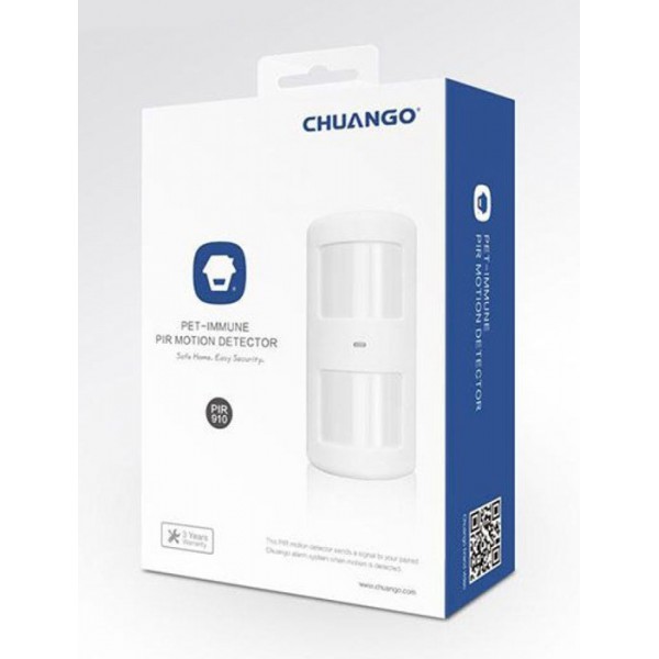 CHUANGO ασύρματος ανιχνευτής κίνησης PIR-910, pet-immune έως 25kg