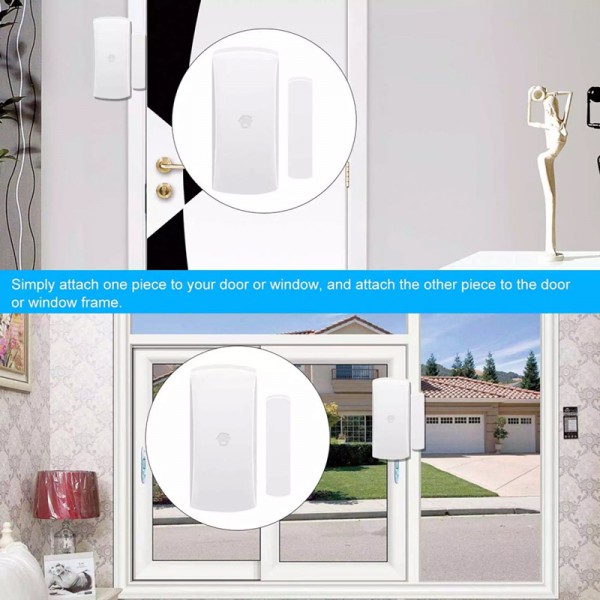 CHUANGO ασύρματη μαγνητική παγίδα DWC-102, 315/433.92MHz, λευκή