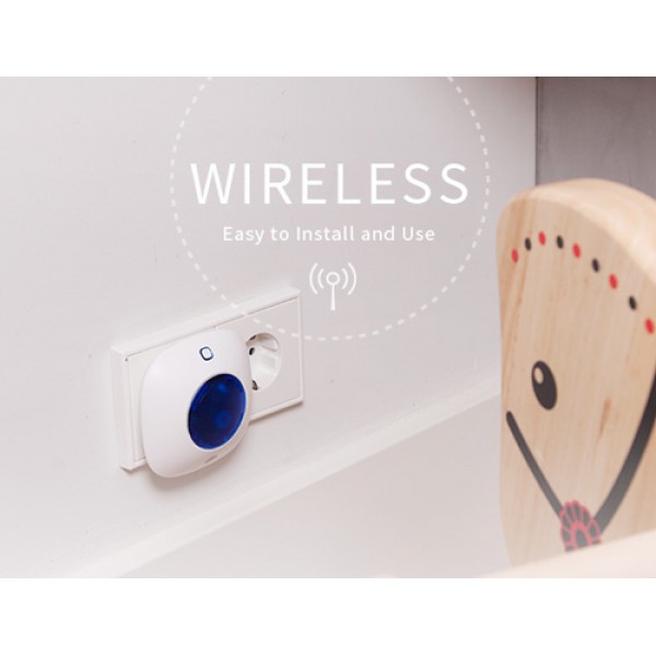 CHUANGO ασύρματη σειρήνα Strobe WS-105, εσωτερικού χώρου, μπλε CHUANGO ασύρματη σειρήνα Strobe WS-105, εσωτερικού χώρου, μπλε