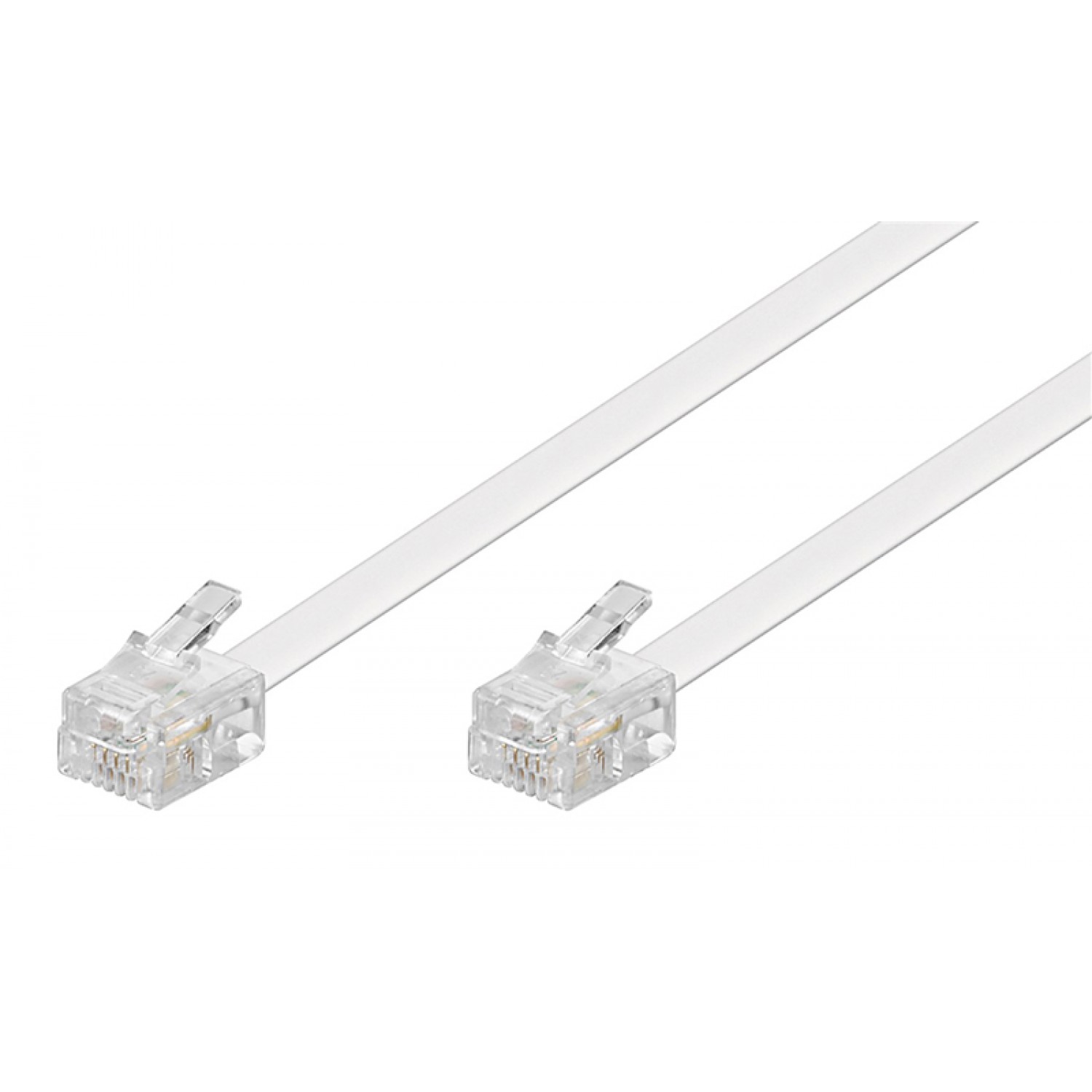GOOBAY καλώδιο τηλεφώνου 93063, RJ11 6P4C, CCA, 10m, λευκό GOOBAY καλώδιο τηλεφώνου 93063, RJ11 6P4C, CCA, 10m, λευκό