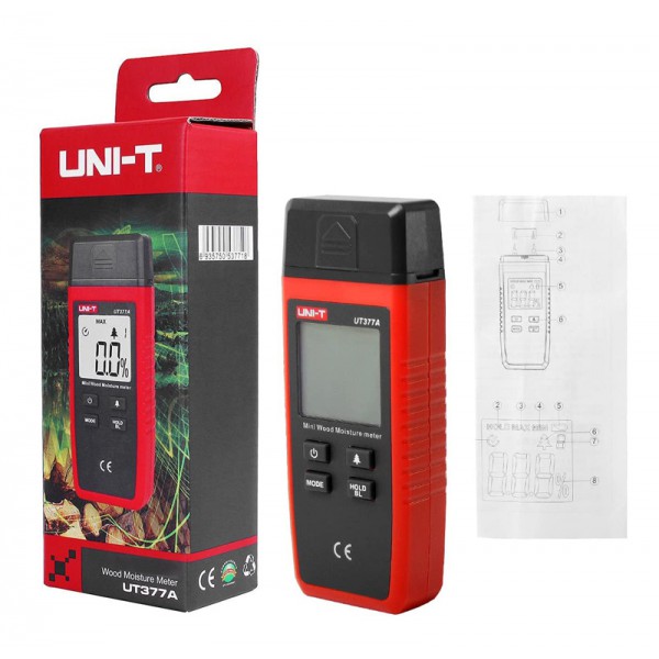 UNI-T ψηφιακός μετρητής υγρασίας ξύλου UT377A, 2-40% UNI-T ψηφιακός μετρητής υγρασίας ξύλου UT377A, 2-40%