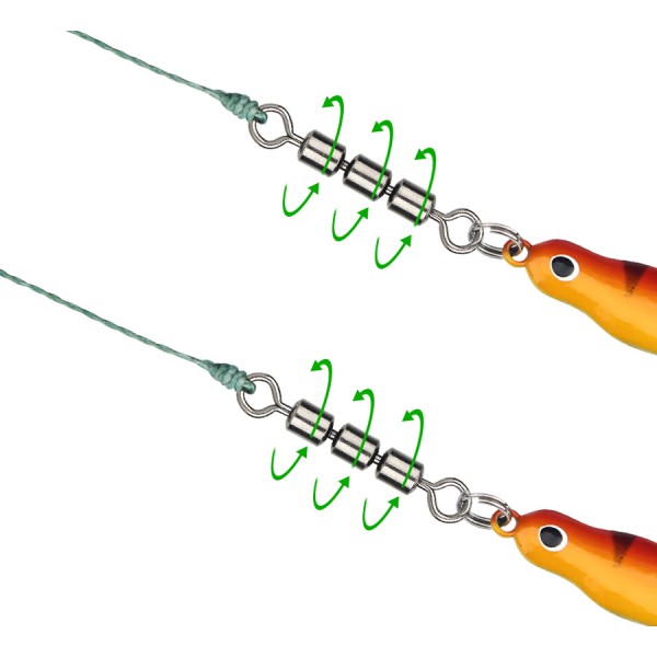 POWERTECH στριφτάρι ψαρέματος τριπλό FISH-0041, 30 x 5.6mm, 20τμχ POWERTECH στριφτάρι ψαρέματος τριπλό FISH-0041, 30 x 5.6mm, 20τμχ