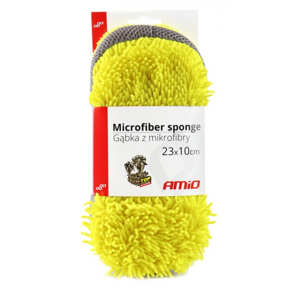 AMIO σπόγγος καθαρισμού 2 επιφανειών με μικροΐνες 02516, κίτρινος AMIO σπόγγος καθαρισμού 2 επιφανειών με μικροΐνες 02516, κίτρινος