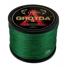 GHOTDA νήμα FISH-0039, τετράκλωνο, 35lb, 0.28mm, 1000m, πράσινο