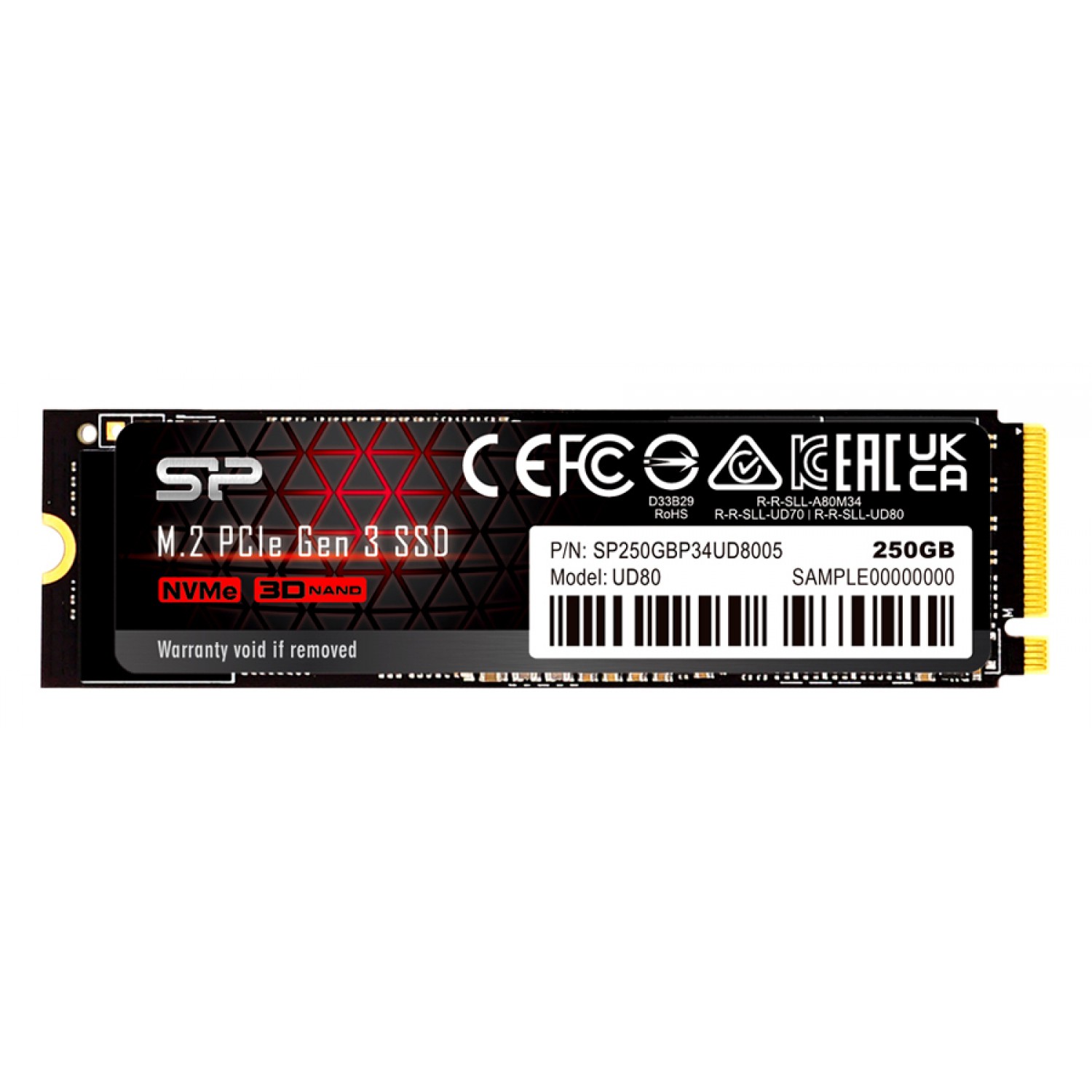 SILICON POWER SSD PCIe Gen3x4 M.2 2280 UD80, 250GB, 3.400-3.000MB/s SILICON POWER SSD PCIe Gen3x4 M.2 2280 UD80, 250GB, 3.400-3.000MB/s