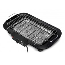 Ηλεκτρική ψησταριά AG225D, με θερμοστάτη, 2000W, 46x30x11cm, μαύρη