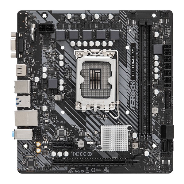 ASROCK μητρική H610M-HVS, 2x DDR4, s1700, USB 3.2 Gen1, mATX ASROCK μητρική H610M-HVS, 2x DDR4, s1700, USB 3.2 Gen1, mATX
