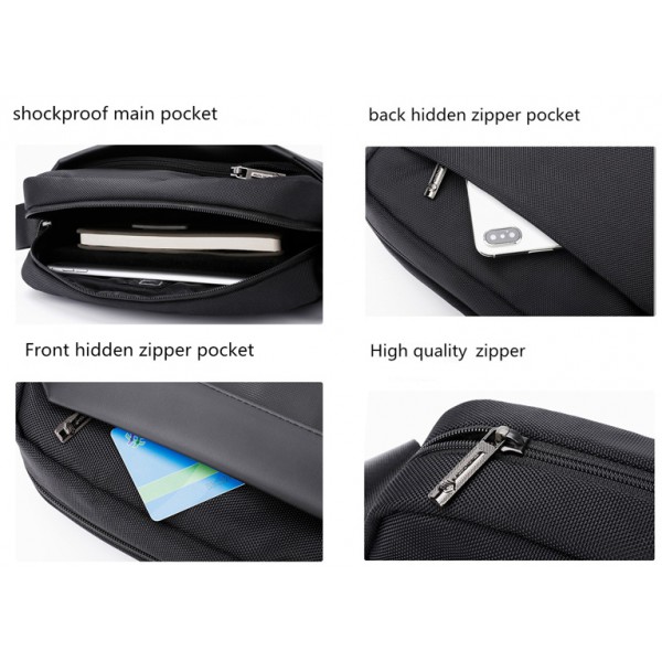 ARCTIC HUNTER τσάντα ώμου K00058, με θήκη tablet 8", 4.1L, γκρι