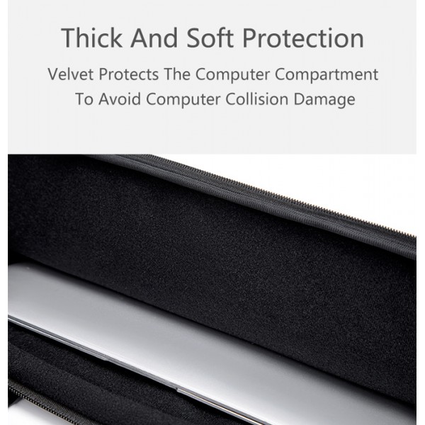 GOLDEN WOLF τσάντα ώμου 6305, θήκη laptop 15.6", αδιάβροχη, μαύρη GOLDEN WOLF τσάντα ώμου 6305, θήκη laptop 15.6", αδιάβροχη, μαύρη