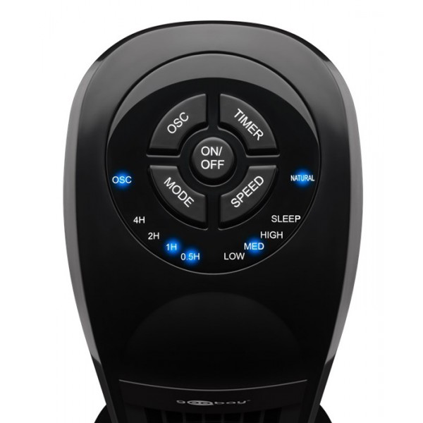 GOOBAY ανεμιστήρας πύργος 52718 με τηλεχειριστήριο, 80cm, 50W, μαύρος