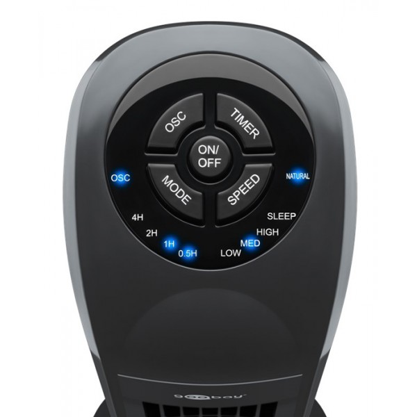 GOOBAY ανεμιστήρας πύργος 59517 με τηλεχειριστήριο, 80cm, 50W, γκρι GOOBAY ανεμιστήρας πύργος 59517 με τηλεχειριστήριο, 80cm, 50W, γκρι