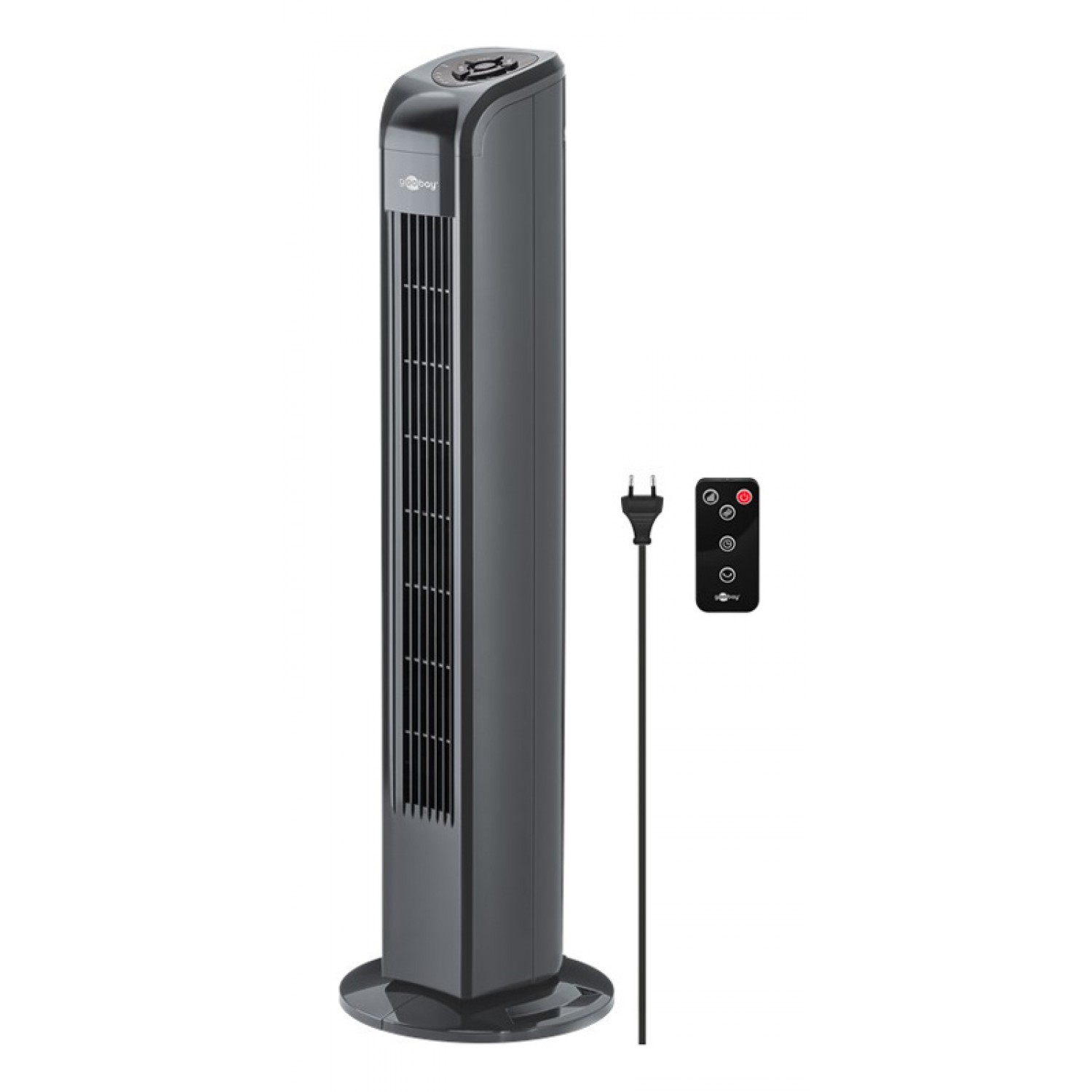 GOOBAY ανεμιστήρας πύργος 59517 με τηλεχειριστήριο, 80cm, 50W, γκρι GOOBAY ανεμιστήρας πύργος 59517 με τηλεχειριστήριο, 80cm, 50W, γκρι