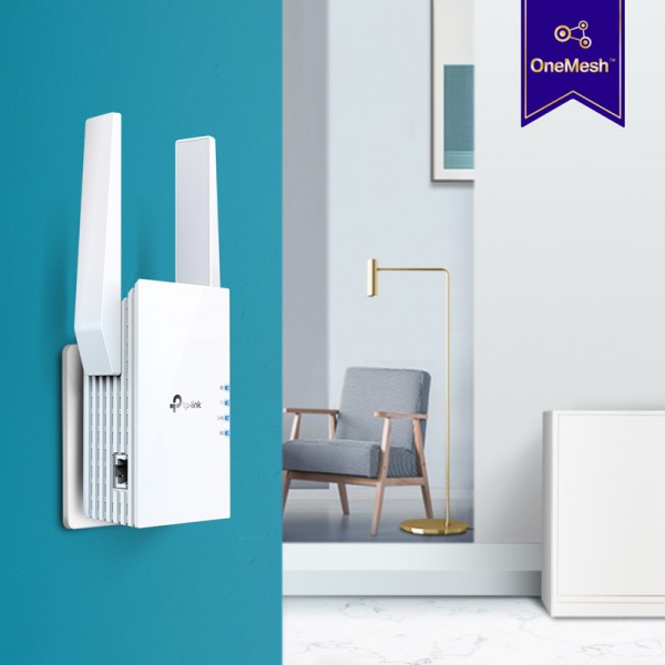 TP-LINK range extender RE605X, AX1800 dual band, WiFi 6, mesh, Ver 2.0 TP-LINK range extender RE605X, AX1800 dual band, WiFi 6, mesh, Ver 2.0