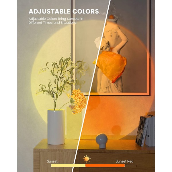 YEELIGHT φωτιστικό sunset YLFWD-0006, 3W, 1800mAh, 360°