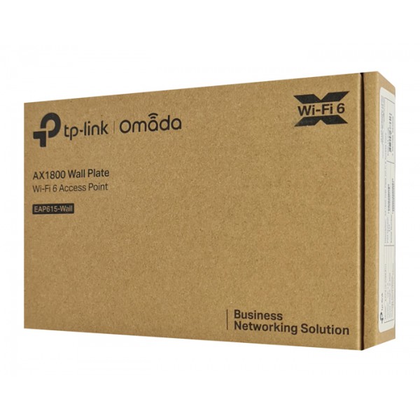 TP-LINK access point EAP615-Wall, AX1800 Dual Band, WiFi 6, Ver 1.0 TP-LINK access point EAP615-Wall, AX1800 Dual Band, WiFi 6, Ver 1.0