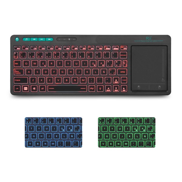 RIITEK ασύρματο πληκτρολόγιο Mini K18+ με touchpad, RGB backlit, 2.4GHz RIITEK ασύρματο πληκτρολόγιο Mini K18+ με touchpad, RGB backlit, 2.4GHz