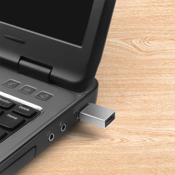 POWERTECH αντάπτορας USB 3.0 σε USB-C PTH-063, 5Gbps, ασημί POWERTECH αντάπτορας USB 3.0 σε USB-C PTH-063, 5Gbps, ασημί