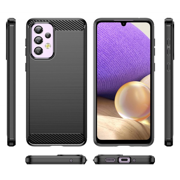 POWERTECH θήκη Carbon MOB-1730 για Samsung A33 5G, μαύρη