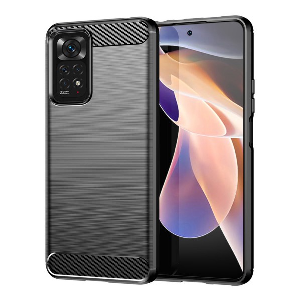 POWERTECH θήκη Carbon MOB-1731 για Xiaomi Note 11 5G/M4 Pro 5G, μαύρη