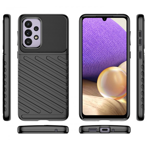POWERTECH Θήκη Thunder MOB-1733 για Samsung A33 5G, μαύρη POWERTECH Θήκη Thunder MOB-1733 για Samsung A33 5G, μαύρη