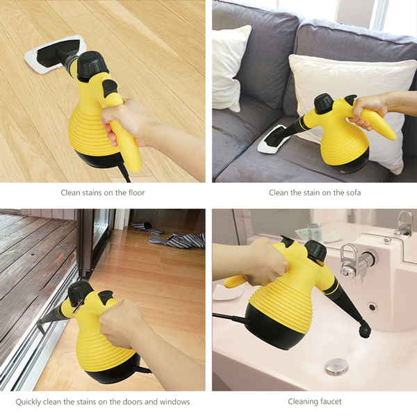 ESPERANZA ατμοκαθαριστής χειρός EHS001, 3 Pa, 1050W, 350ml, κίτρινος ESPERANZA ατμοκαθαριστής χειρός EHS001, 3 Pa, 1050W, 350ml, κίτρινος