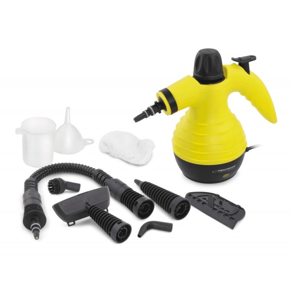 ESPERANZA ατμοκαθαριστής χειρός EHS001, 3 Pa, 1050W, 350ml, κίτρινος ESPERANZA ατμοκαθαριστής χειρός EHS001, 3 Pa, 1050W, 350ml, κίτρινος
