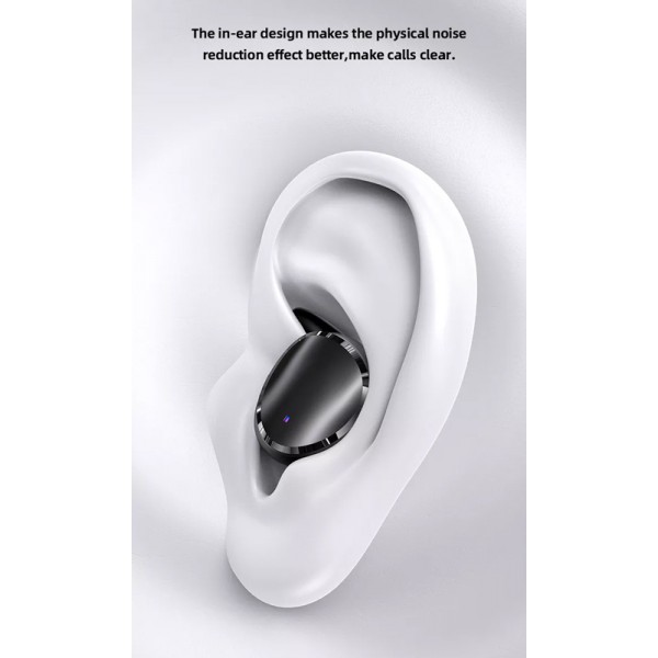 USAMS earphones με θήκη φόρτισης LX08, True Wireless, μαύρα USAMS earphones με θήκη φόρτισης LX08, True Wireless, μαύρα