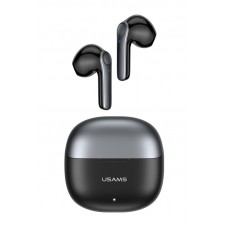 USAMS earphones με θήκη φόρτισης XH09, True Wireless, μαύρα