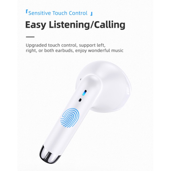 USAMS earphones IA04 με θήκη φόρτισης, True Wireless, ροζ