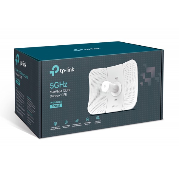 TP-LINK 23dBi outdoor CPE CPE605, 150Mbps 5GHz, Ver. 1.0 TP-LINK 23dBi outdoor CPE CPE605, 150Mbps 5GHz, Ver. 1.0