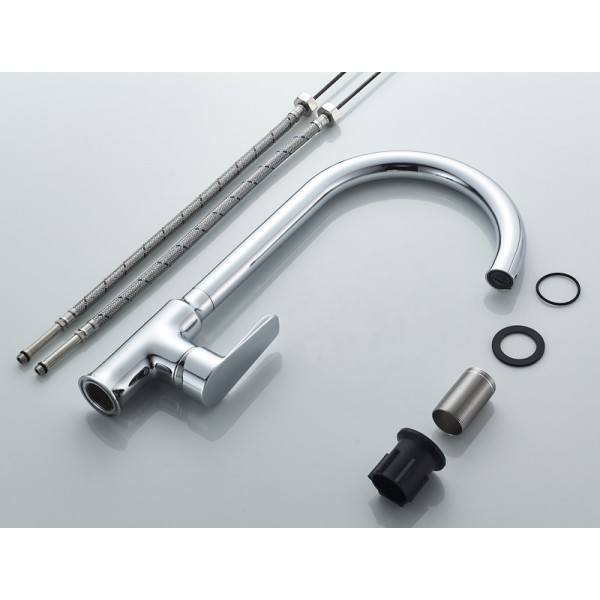 BRUNO αναμεικτική μπαταρία κουζίνας M54569-234C, ασημί BRUNO αναμεικτική μπαταρία κουζίνας M54569-234C, ασημί