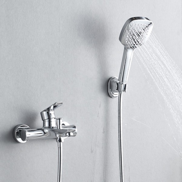 BRUNO αναμεικτική μπαταρία μπάνιου M31569-234C, ασημί BRUNO αναμεικτική μπαταρία μπάνιου M31569-234C, ασημί