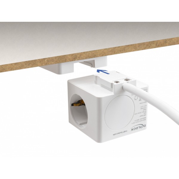 DELOCK πολύπριζο 11497, 3x schuko, USB-C & 2x USB, 16A, 1.5m, λευκό DELOCK πολύπριζο 11497, 3x schuko, USB-C & 2x USB, 16A, 1.5m, λευκό