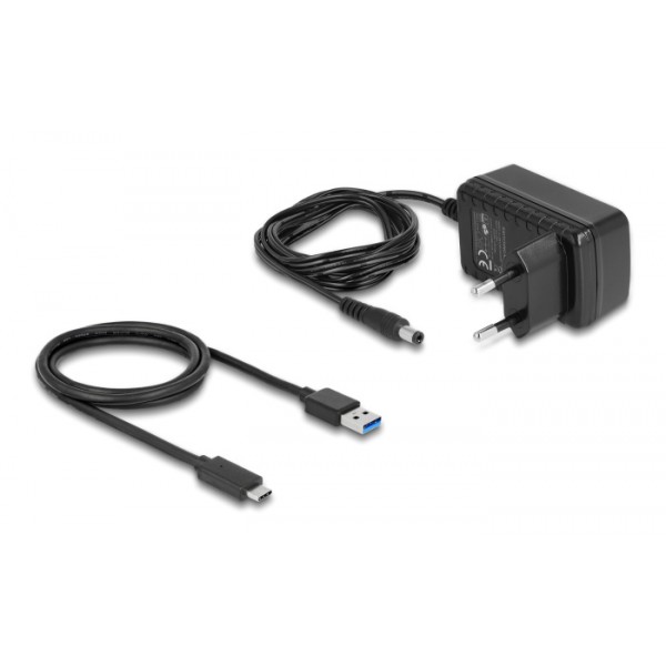 DELOCK αντάπτορας USB-C σε SATA 22-pin 64188, 6Gbps, καλώδιο USB, μαύρος DELOCK αντάπτορας USB-C σε SATA 22-pin 64188, 6Gbps, καλώδιο USB, μαύρος