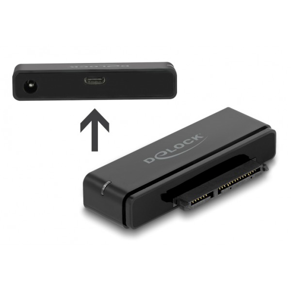 DELOCK αντάπτορας USB-C σε SATA 22-pin 64188, 6Gbps, καλώδιο USB, μαύρος DELOCK αντάπτορας USB-C σε SATA 22-pin 64188, 6Gbps, καλώδιο USB, μαύρος