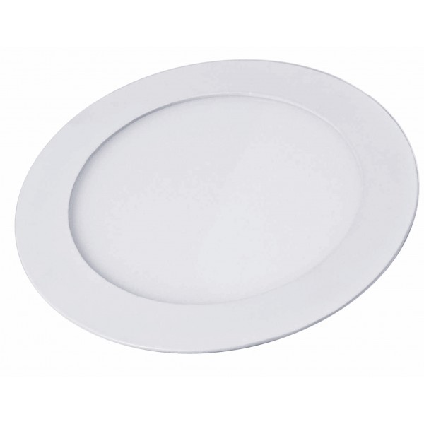 POWERTECH LED panel PAN-0001 χωνευτό, 18W, Φ22cm, 6500K, 1820lm, λευκό
