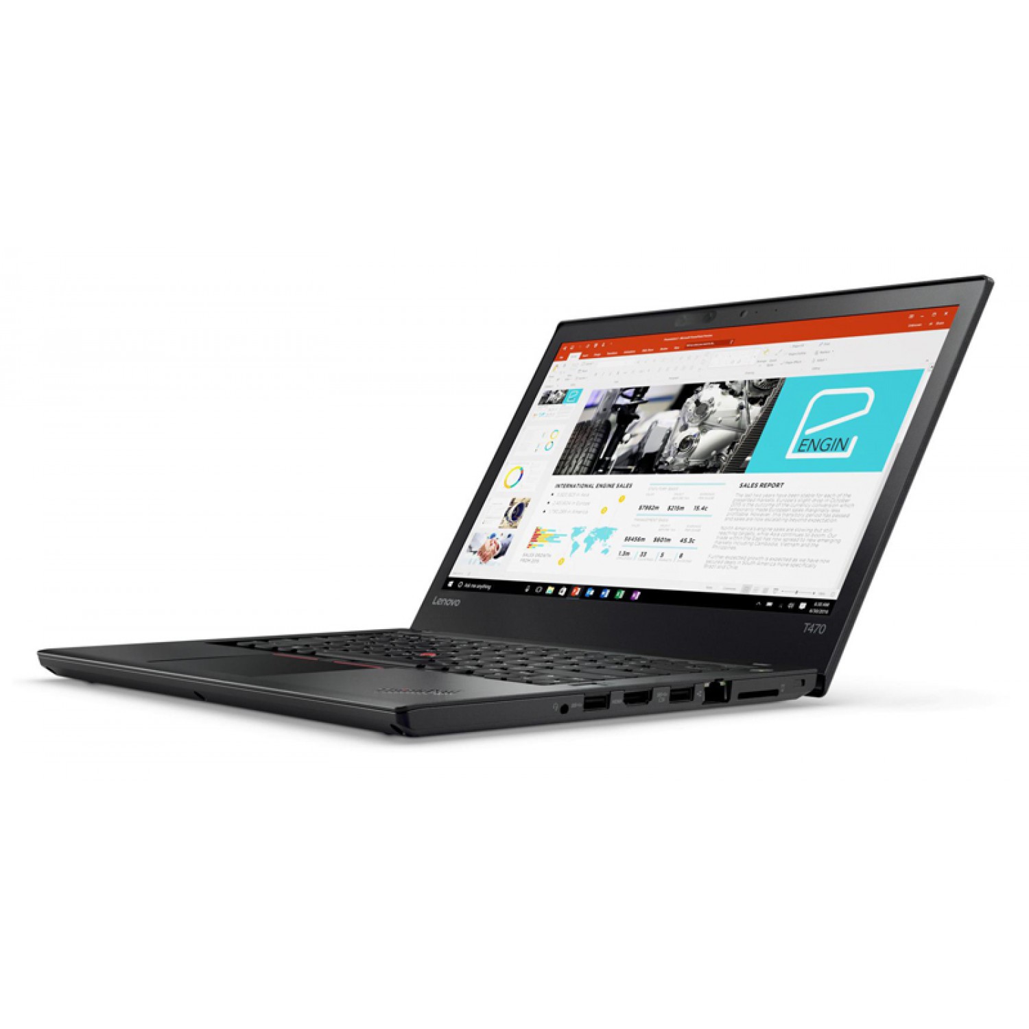 LENOVO Laptop T470, i5-7300U, 8GB, 256GB M.2, 14", Cam, REF FQC