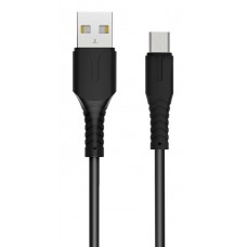ROCKROSE καλώδιο USB σε Micro USB Alpha AM, 2.4A 12W, 1m, μαύρο