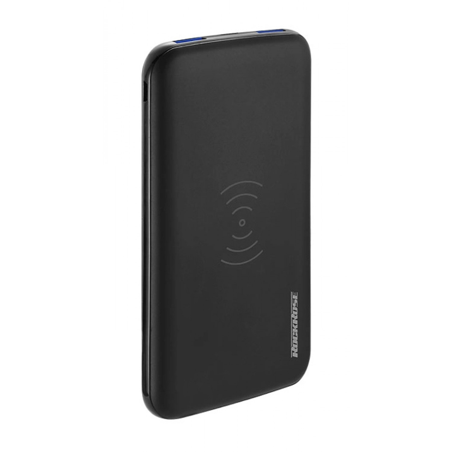 ROCKROSE power bank RRPB12, 10000mAh, 3x output & wireless, 18W, μαύρο ROCKROSE power bank RRPB12, 10000mAh, 3x output & wireless, 18W, μαύρο