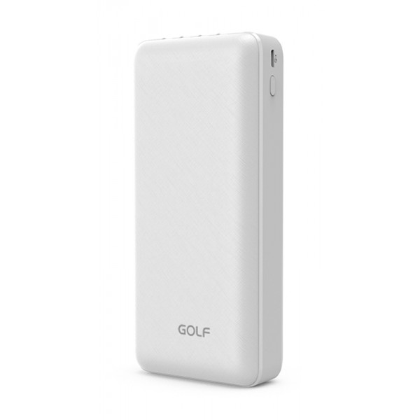 GOLF power bank L206, 20000mAh, 4x output, 2.1A, λευκό GOLF power bank L206, 20000mAh, 4x output, 2.1A, λευκό