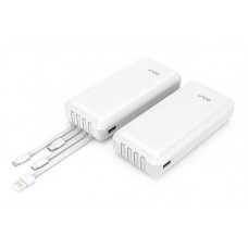 GOLF power bank L206, 20000mAh, 4x output, 2.1A, λευκό