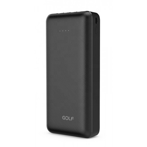 GOLF power bank L206, 20000mAh, 4x output, 2.1A, μαύρο GOLF power bank L206, 20000mAh, 4x output, 2.1A, μαύρο