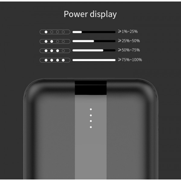 GOLF power bank G93PD, 20000mAh, 3x output, 20W, PD & QC 3.0, μαύρο GOLF power bank G93PD, 20000mAh, 3x output, 20W, PD & QC 3.0, μαύρο