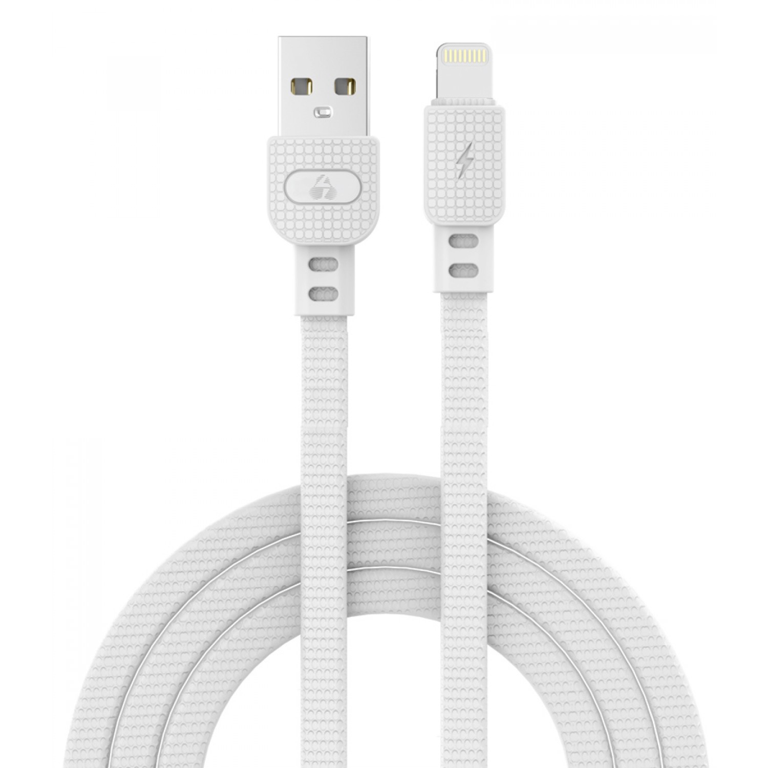 POWERTECH καλώδιο USB σε Lightning armor PTR-0100, 15W 3A, 1m, λευκό