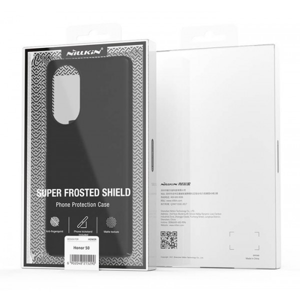 NILLKIN θήκη Super Frosted Shield για Huawei Honor 50/Nova 9, μαύρη NILLKIN θήκη Super Frosted Shield για Huawei Honor 50/Nova 9, μαύρη
