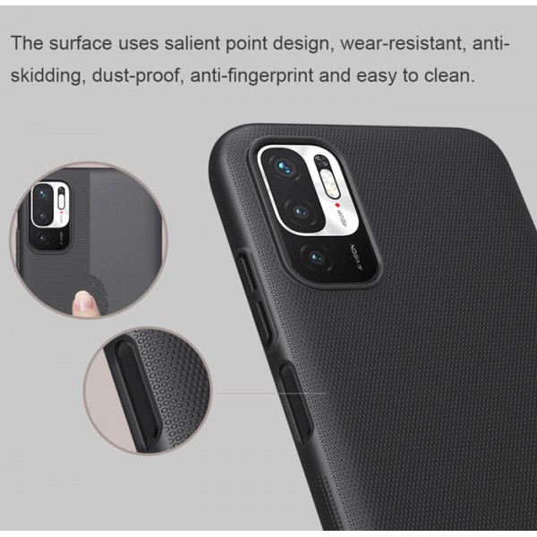 NILLKIN θήκη Super Frosted Shield για Xiaomi Note 11 5G/M4 Pro 5G, μπλε NILLKIN θήκη Super Frosted Shield για Xiaomi Note 11 5G/M4 Pro 5G, μπλε